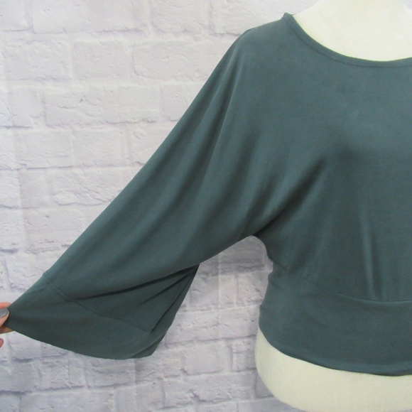 Anthropologie Tops - Anthropologie Deletta Dolman Sleeve Dark Green Top